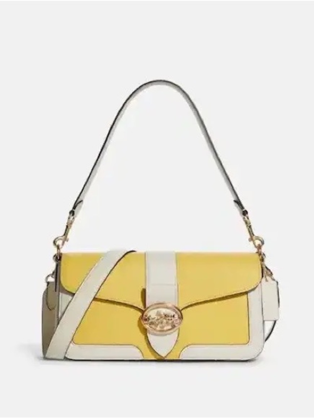 Coach Georgie Shoulder Bag in Retro yellow/chalk. (NEW) never worn- no tags :) - Picture 9 of 9